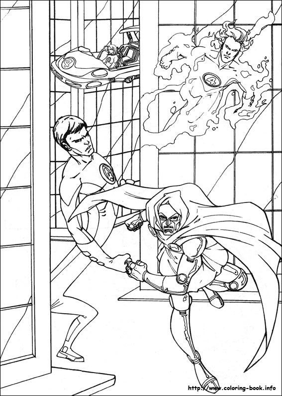 Fantastic Four coloring picture